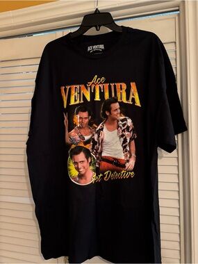 Graphic Tee - Black with Yellow Accent
